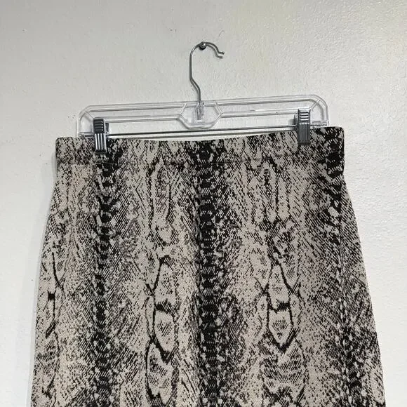 St. John Python Print Midi Skirt Sz 12 - Picture 7 of 11